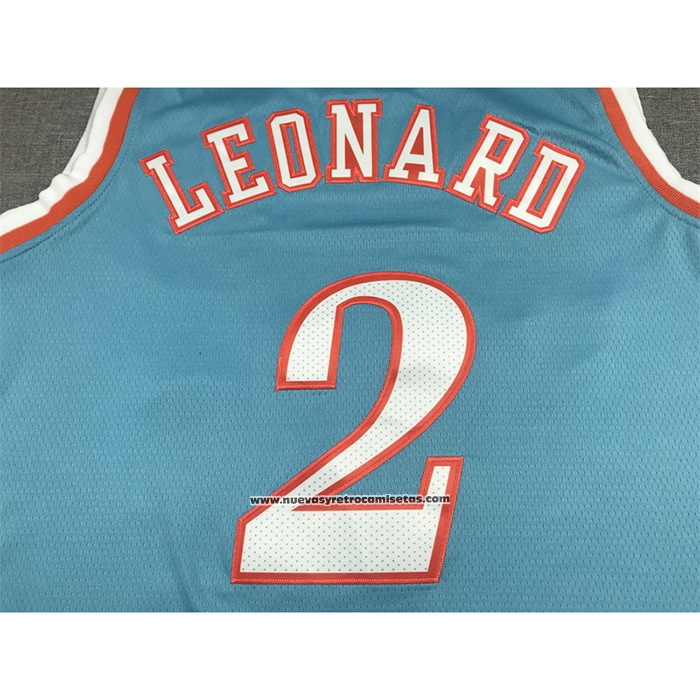 Maglia Los Angeles Clippers Kawhi Leonard #2 Citta 2021-22 Blu